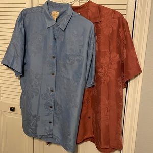 Set of 2- Men’s XL Caribbean short sleeved shirts